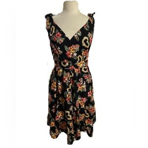 Disney Store Original Adult Size 18 Mickey Minnie Mouse Hawaiian Dress Black
